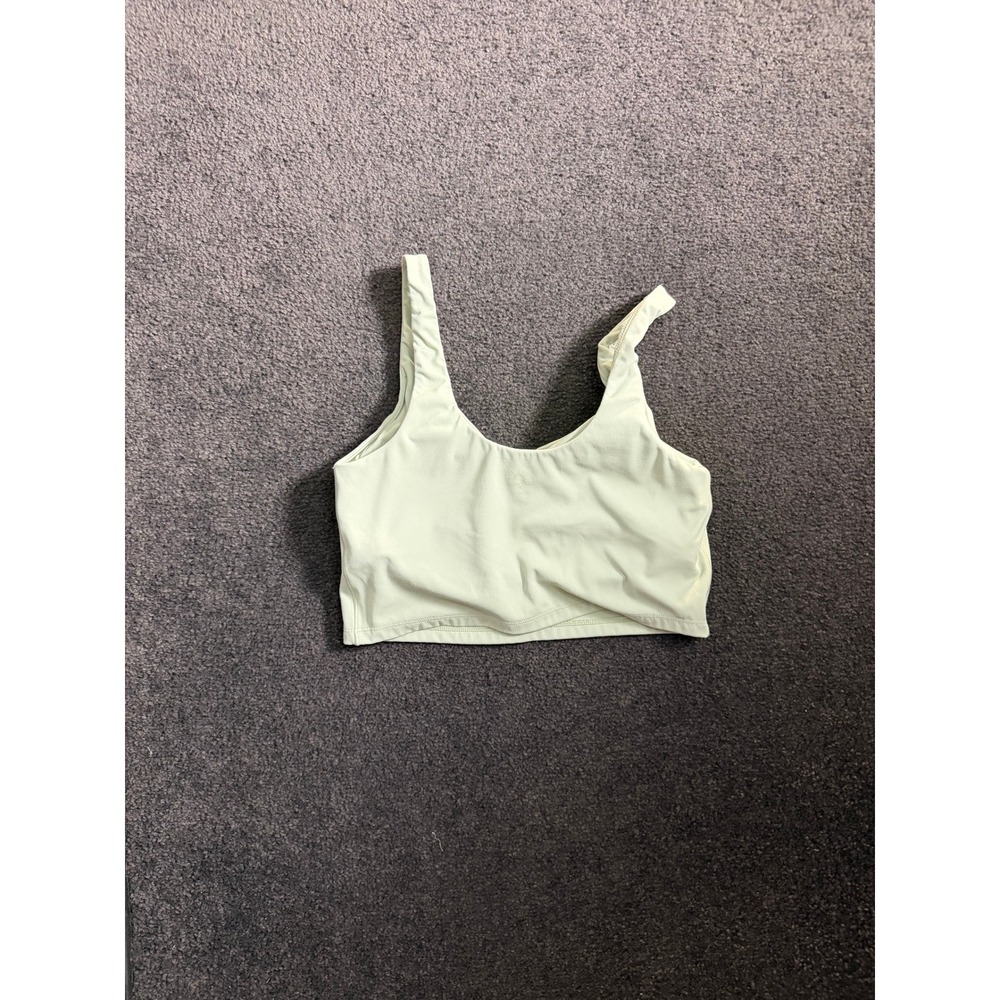 OFFLINE by Aerie Real Me Mint Green Ruched Scoop Neck Sports Bra Crop Top Medium - Picture 6 of 6